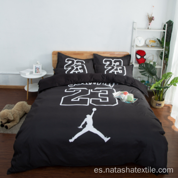 Juegos de cama de 3 piezas NBA Black No. 23